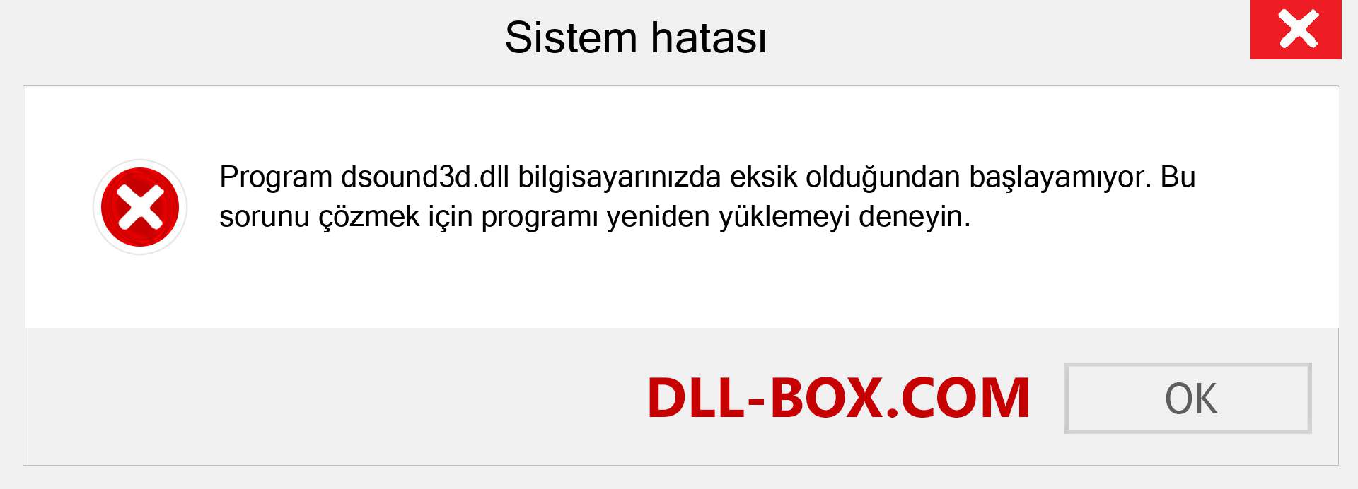 dsound3d.dll dosyası eksik mi? Windows 7, 8, 10 için İndirin - Windows'ta dsound3d dll Eksik Hatasını Düzeltin, fotoğraflar, resimler